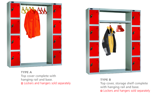 Cloakroom Lockers with Garment Hanging